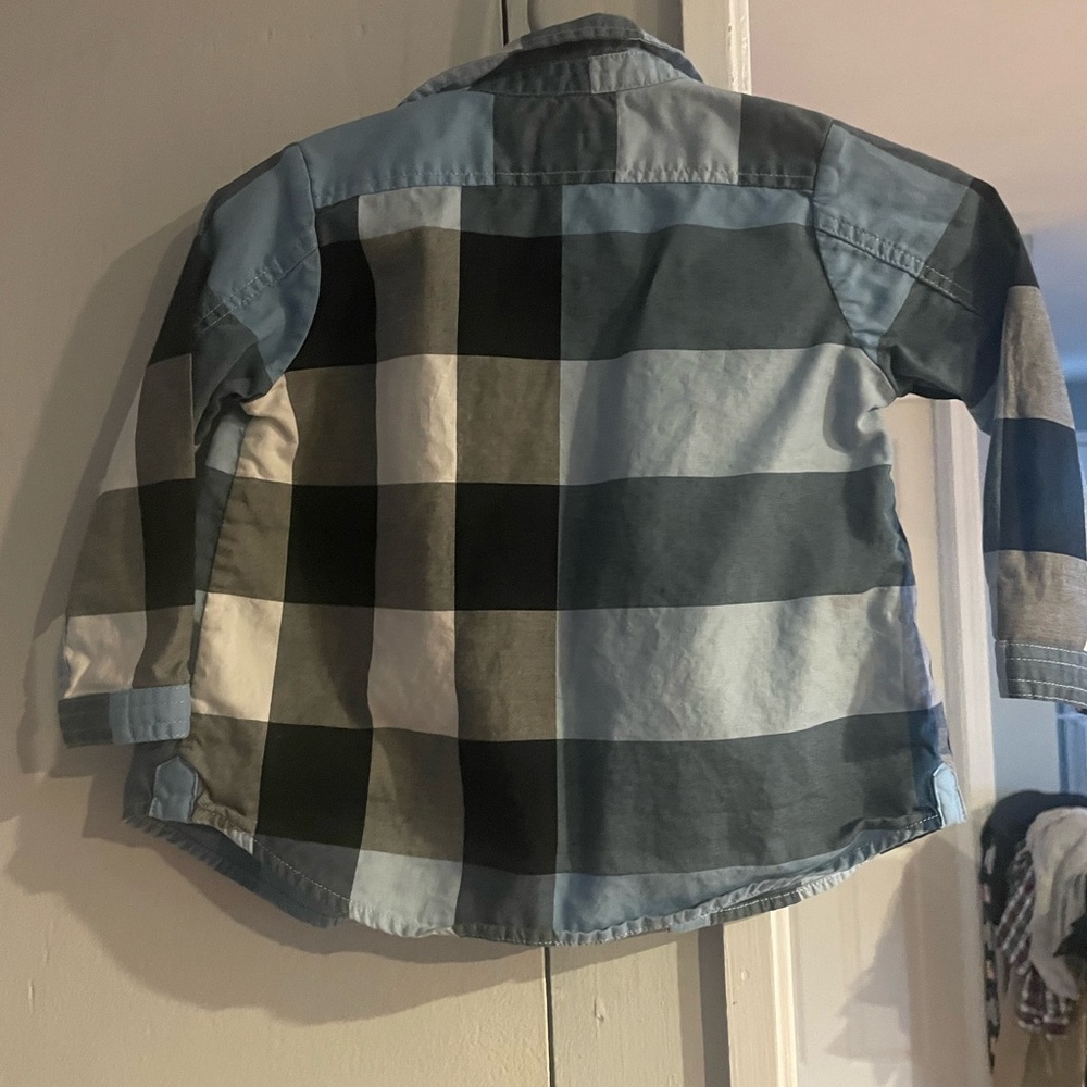 Burberry Boys blue dress shirt